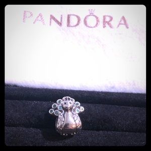 Authentic PANDORA Peacock Charm